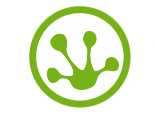 Green frog logo