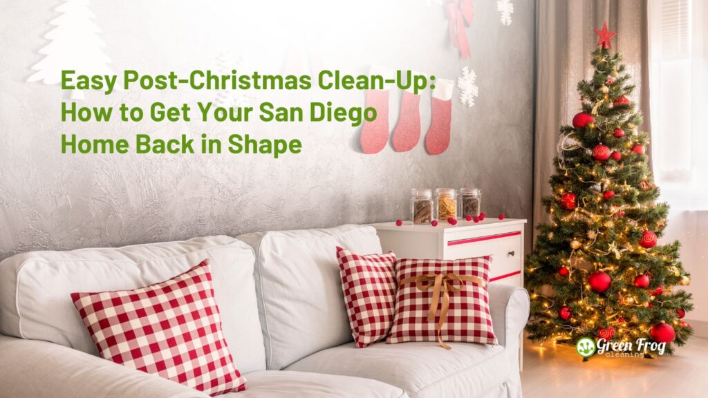 Post-Christmas clean-up San Diego; Professional Cleaning Service San Diego; Green Frog Cleaning