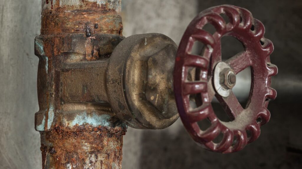 how to clean corroded water pipes