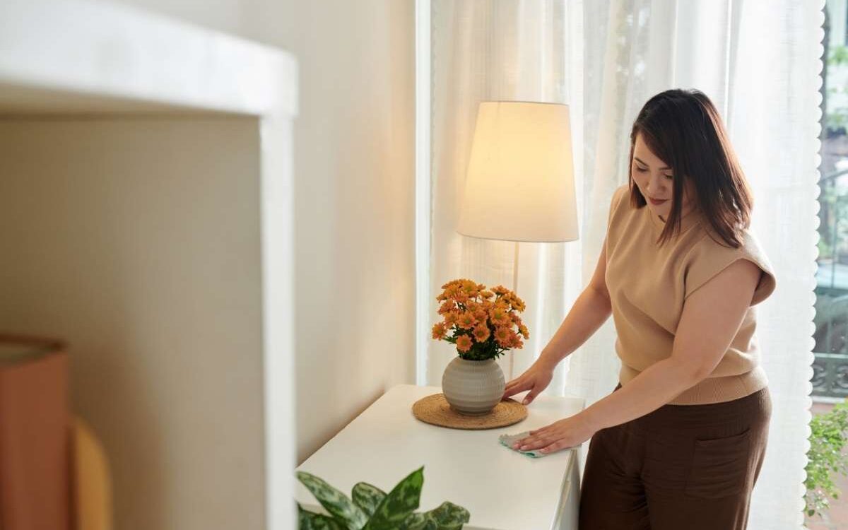 cleaning entryway - how to clean house for guests