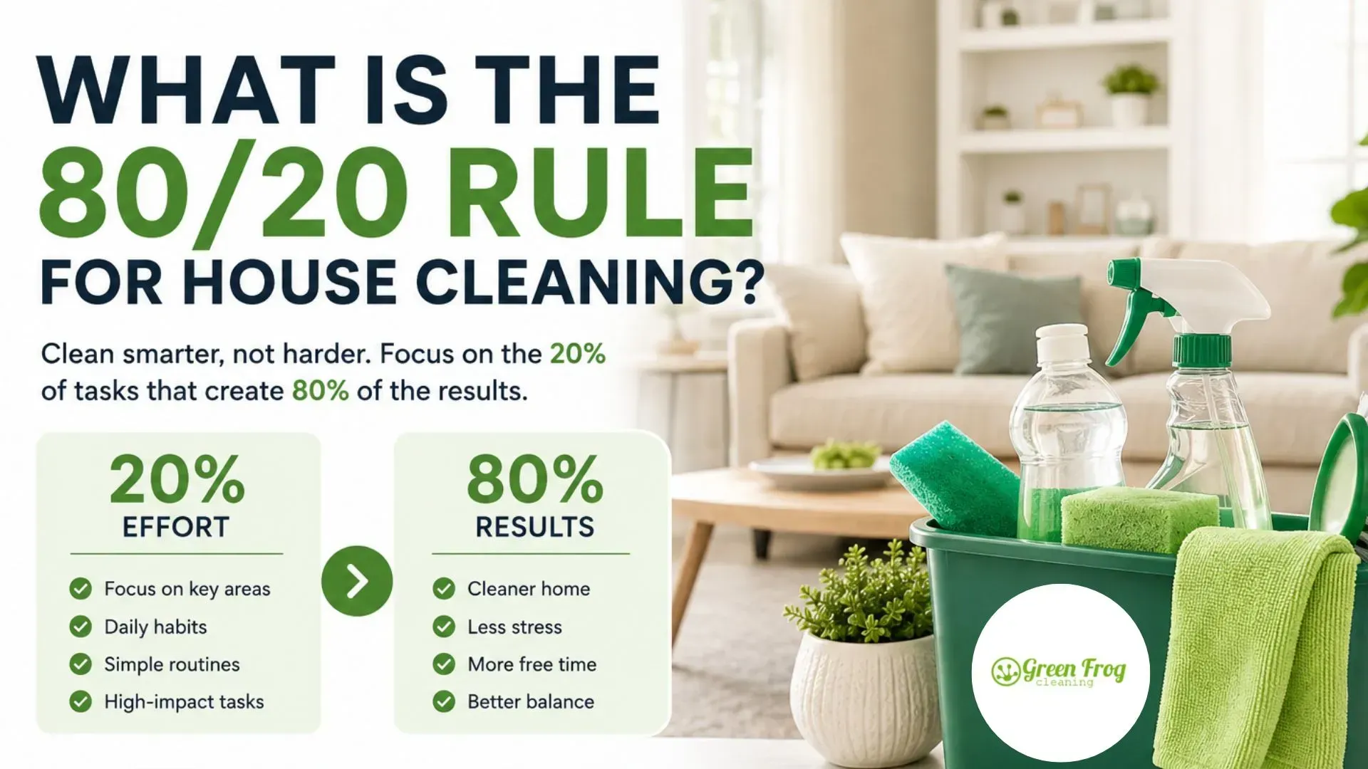 80/20 Rule for House Cleaning
